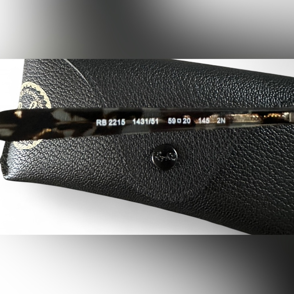New Ray-Ban Sunglasses Aviator Havana RB2215 with Case - Picture 8 of 9